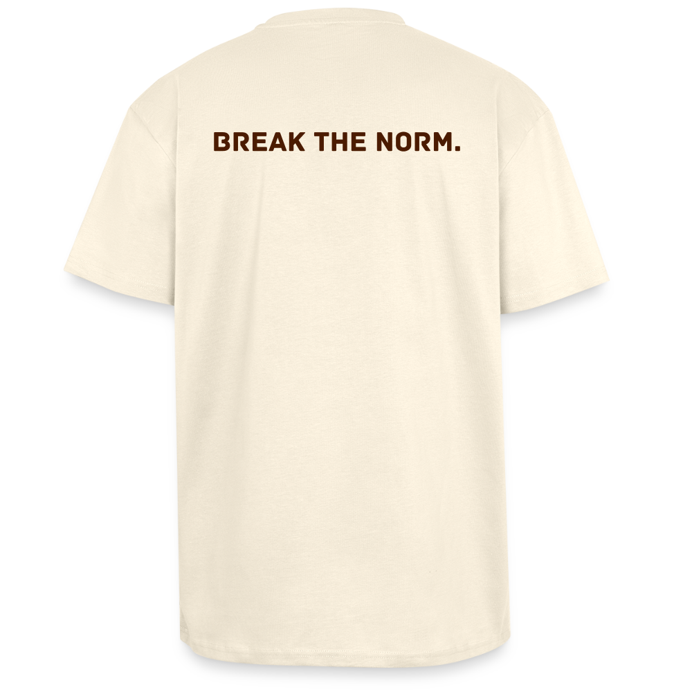 Heavy Oversized T-Shirt „ Break the norm“ - Creme