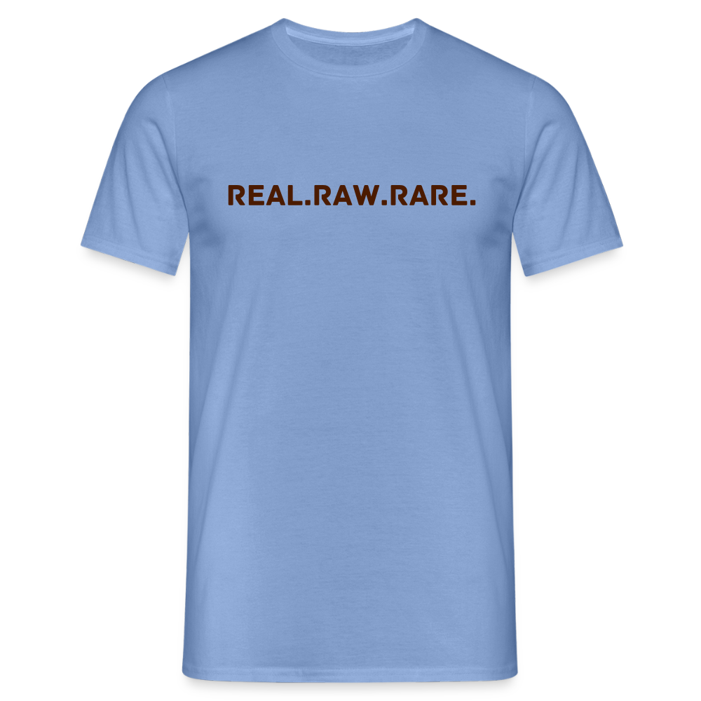 BLNK Männer T-Shirt : Real. Raw. Rare. - carolina blue