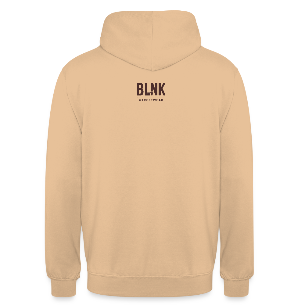 Unisex Hoodie Decide. Punkt. - Pfirsich