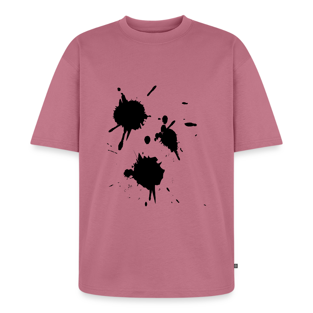 Unisex Oversized Bio T-Shirt Graffiti - Mauve