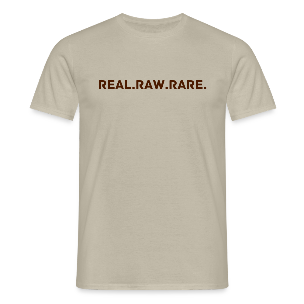 BLNK Männer T-Shirt : Real. Raw. Rare. - Sandbeige