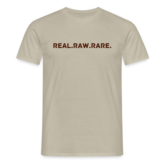 BLNK Männer T-Shirt : Real. Raw. Rare. - Sandbeige