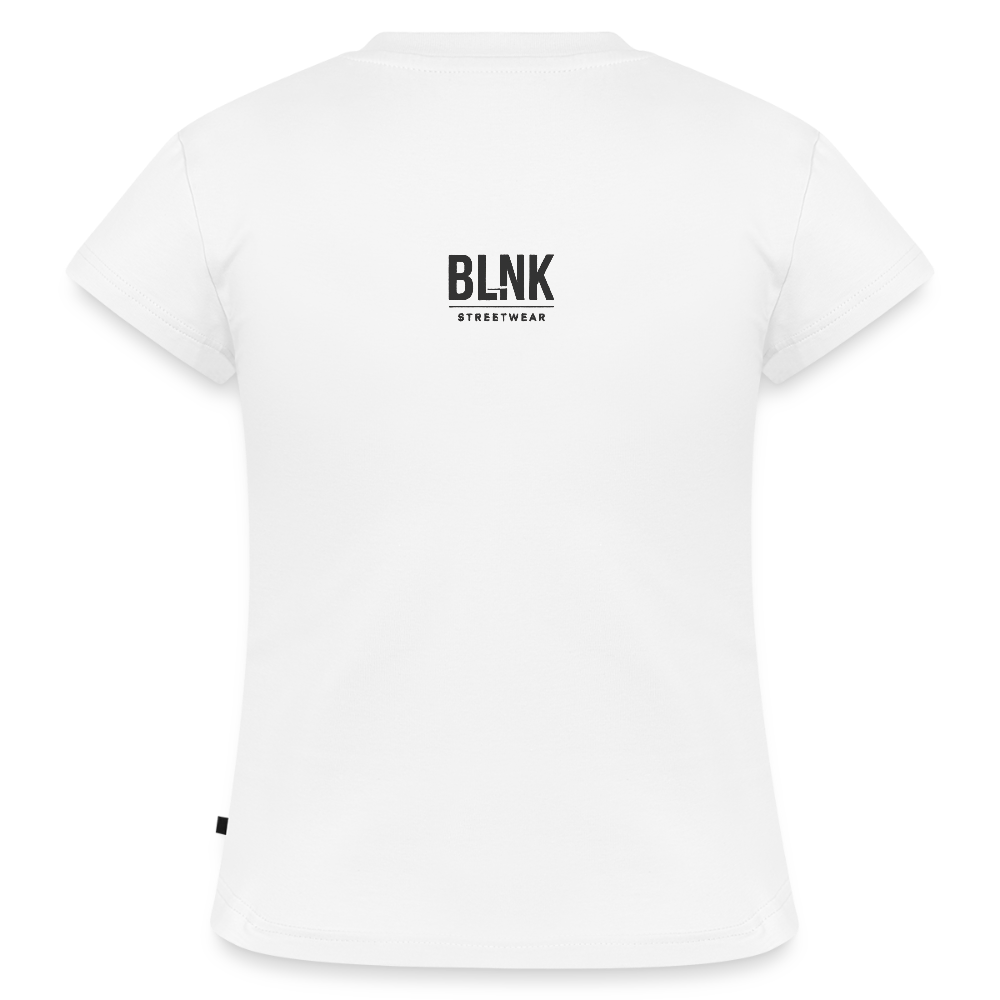 Cropped Frauen Baby Tee. Different is beautiful. - Weiß