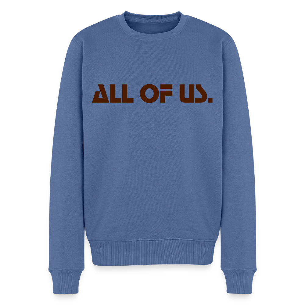 Männer Premium Pullover - Taubenblau