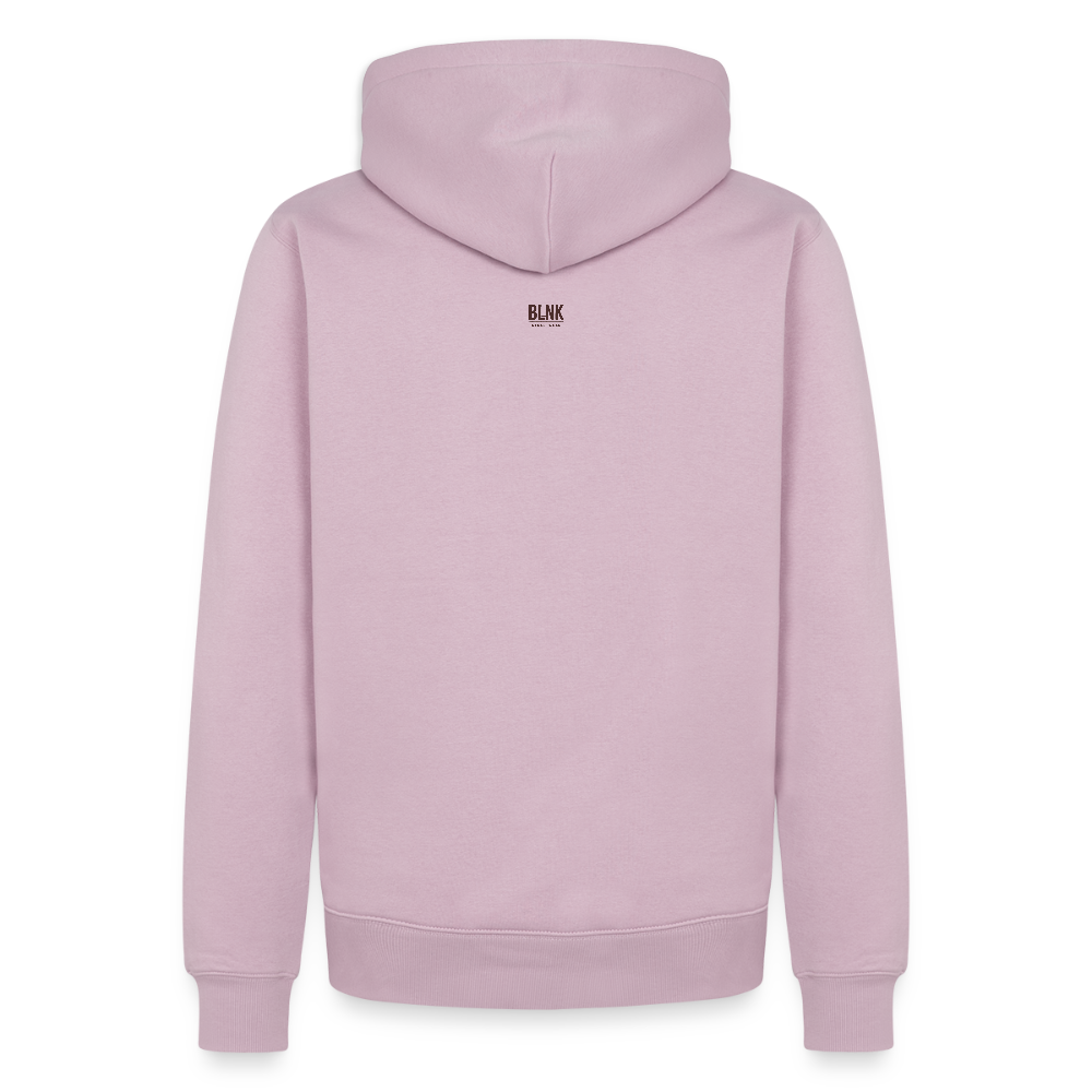 BLNK Herren Hoodie- „Speak less. Say more.“ - Altrosa
