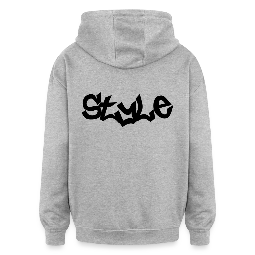 Oversized Unisex Hoodie STYLE - Grau meliert