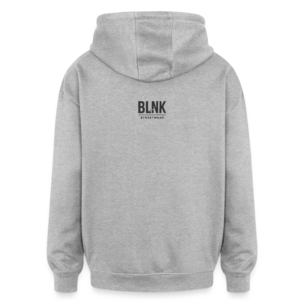Oversized Unisex Hoodie - Grau meliert