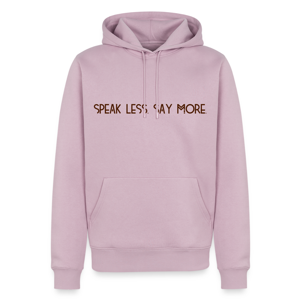 BLNK Herren Hoodie- „Speak less. Say more.“ - Altrosa