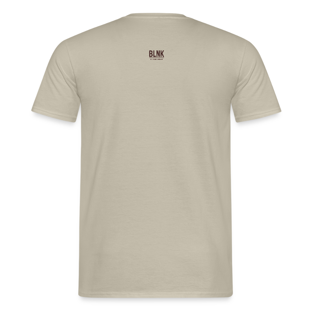 BLNK Männer T-Shirt : Real. Raw. Rare. - Sandbeige