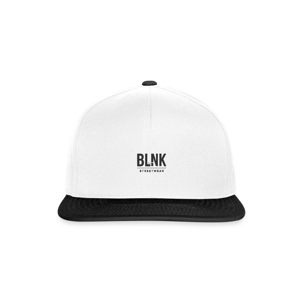 Snapback Cap -BLNK Logo - Weiß/Schwarz