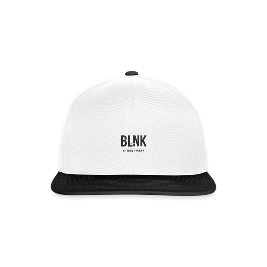 Snapback Cap -BLNK Logo - Weiß/Schwarz