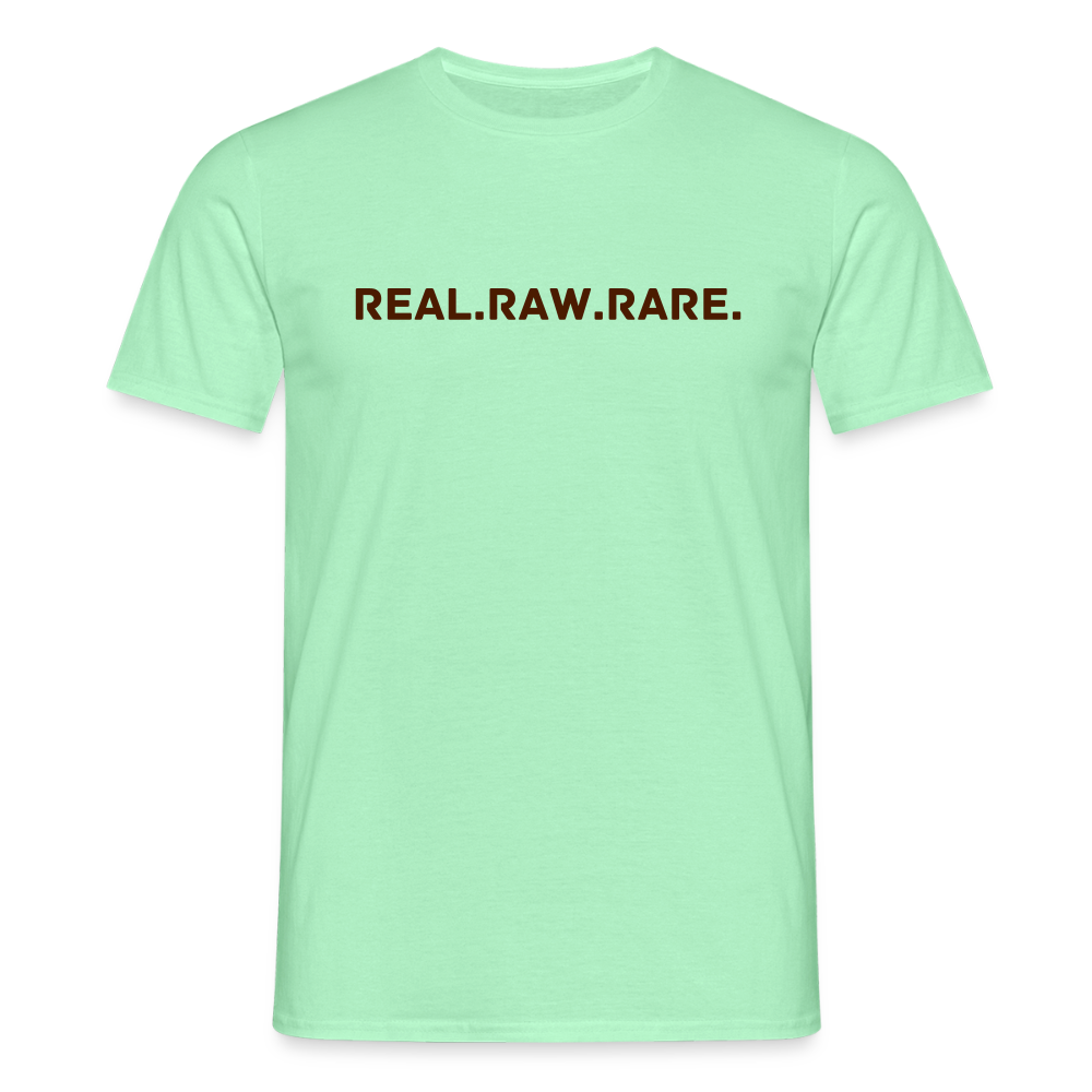 BLNK Männer T-Shirt : Real. Raw. Rare. - Mintgrün