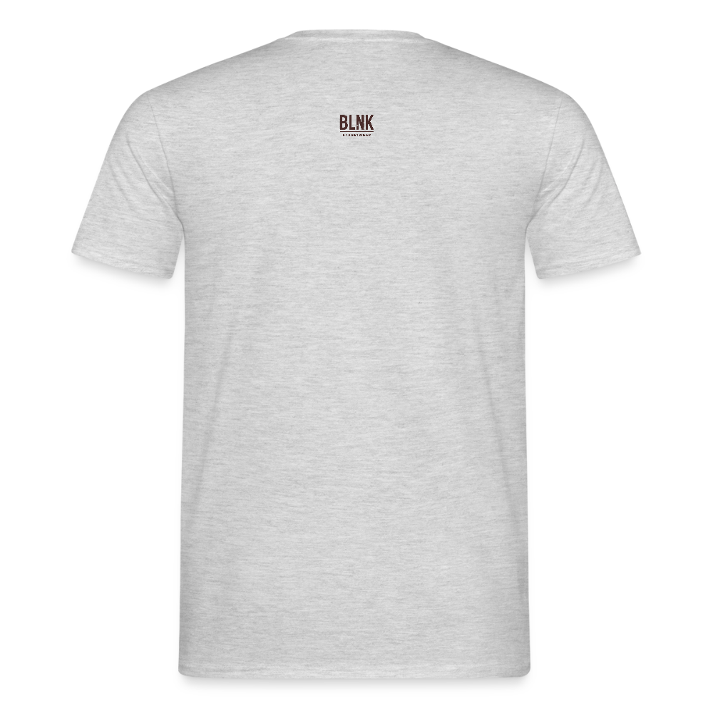 BLNK Männer T-Shirt : Real. Raw. Rare. - Grau meliert