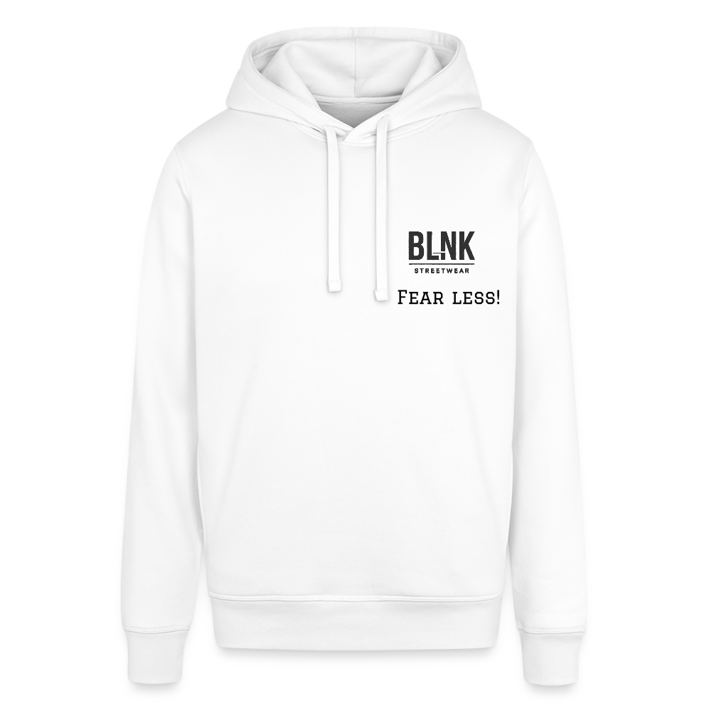 Unisex Bio-Hoodie von Stanley & Stella „Fear less!“ - Weiß