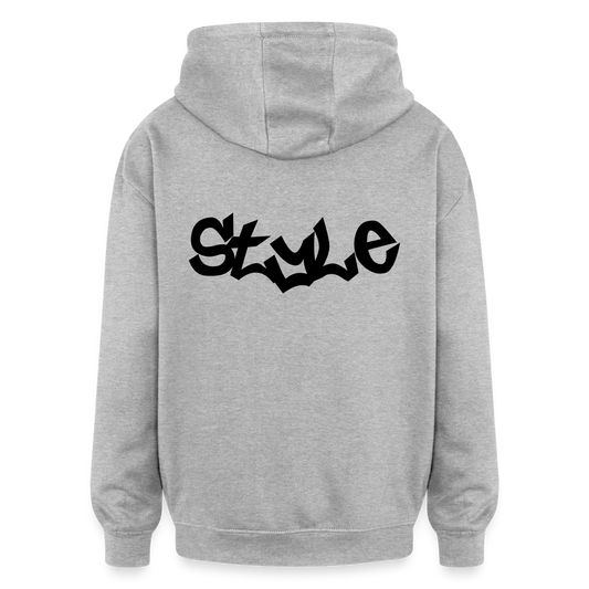 Oversized Unisex Hoodie STYLE - Grau meliert