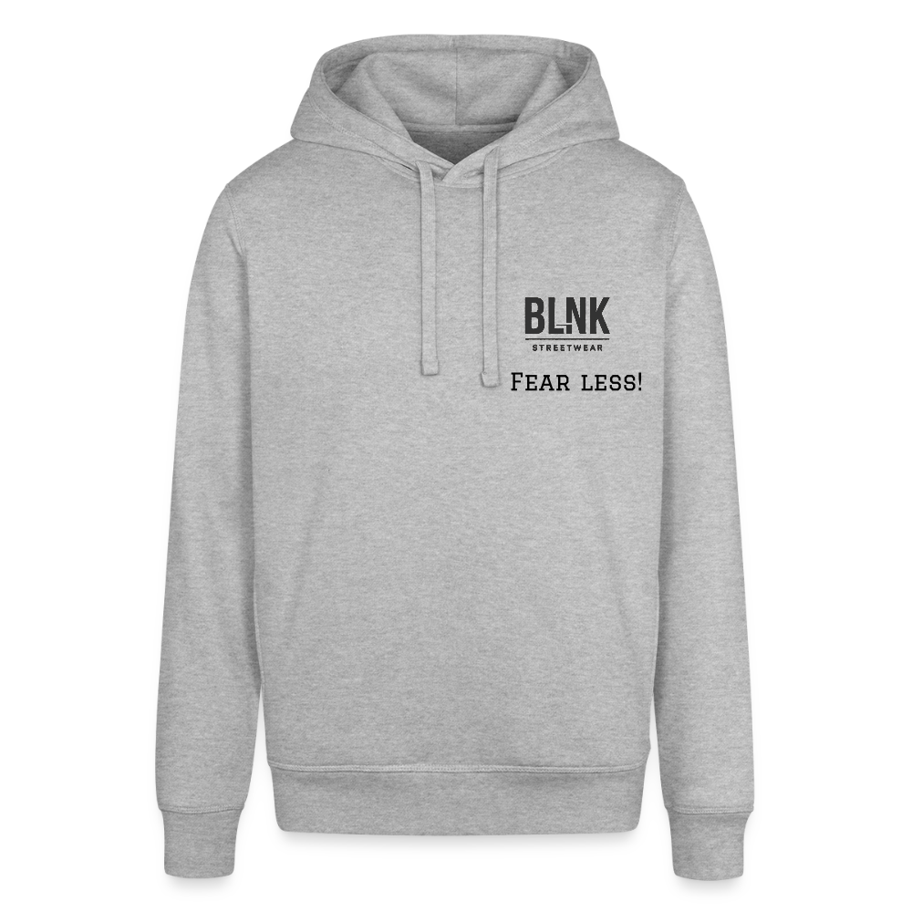 Unisex Bio-Hoodie von Stanley & Stella „Fear less!“ - Grau meliert