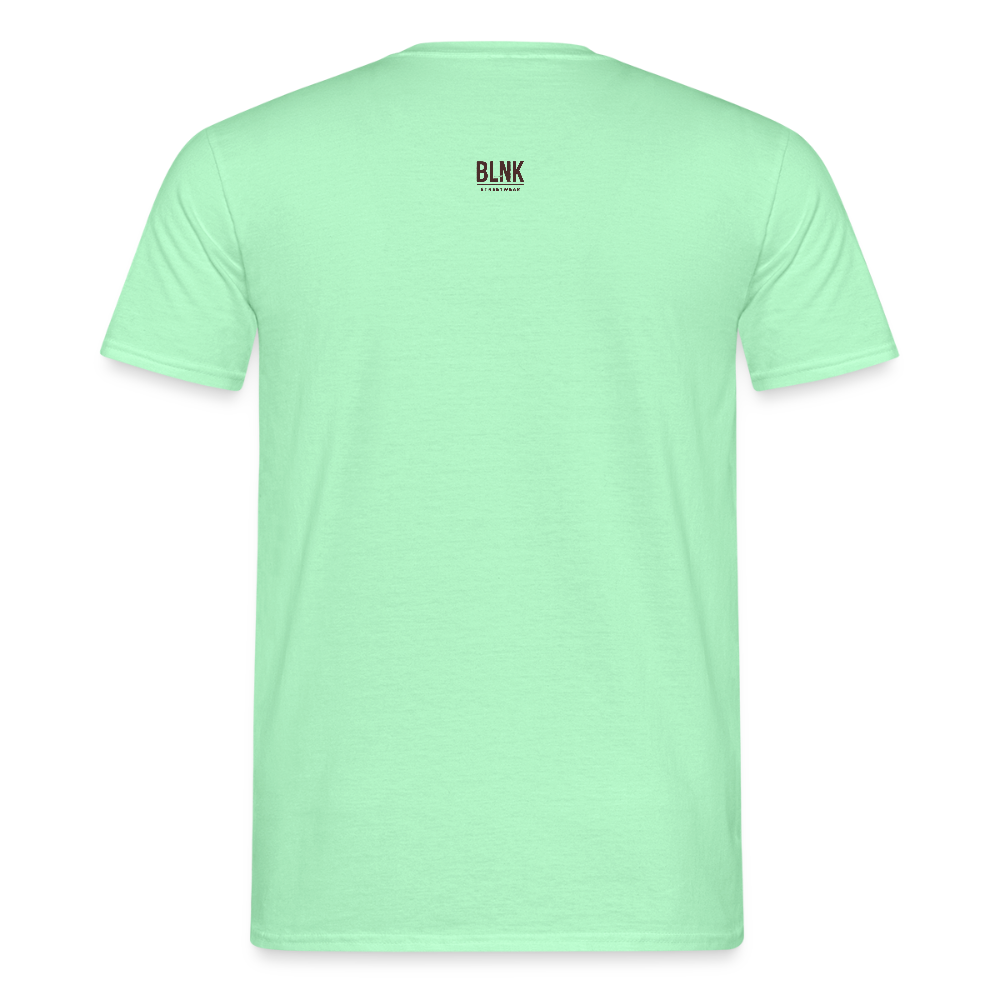 BLNK Männer T-Shirt : Real. Raw. Rare. - Mintgrün