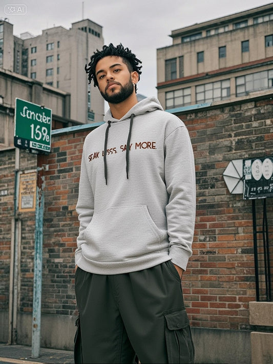BLNK Herren Hoodie- „Speak less. Say more.“