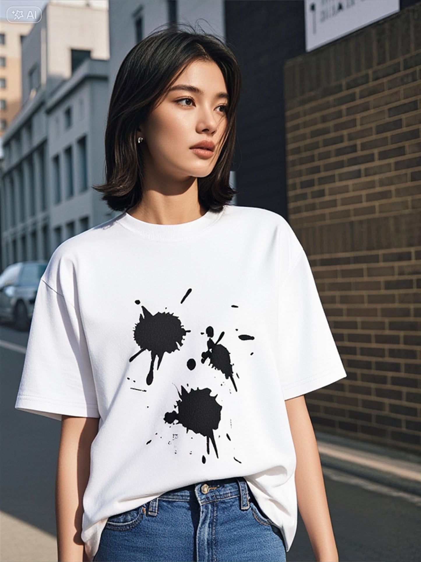 Unisex Oversized Bio T-Shirt Graffiti
